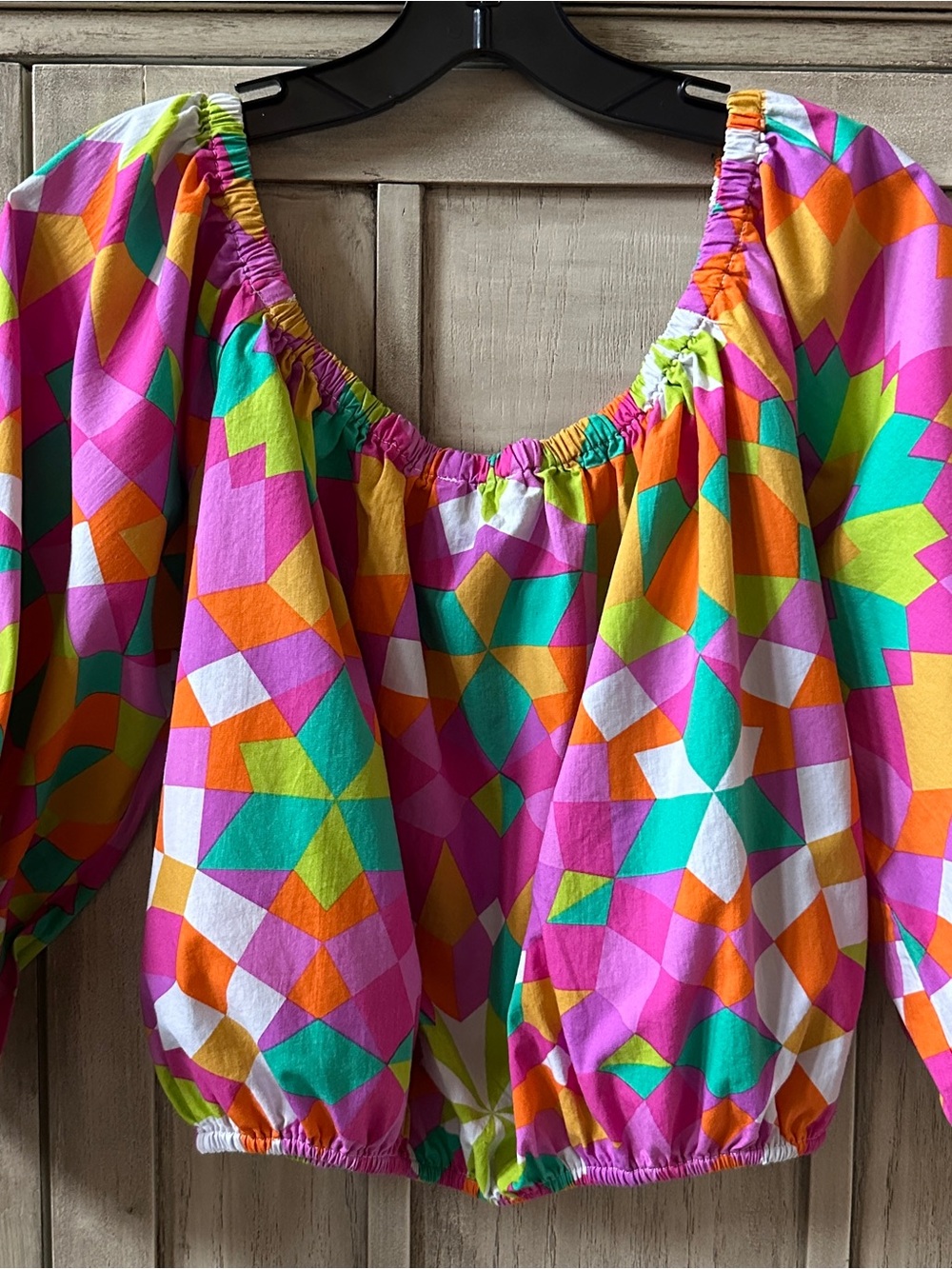 Flying Tomato Women’s THE FLOWER FIELDS AT WOVEN TOP Shirt Blouse Medium M - Picture 7 of 8